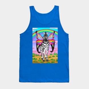 Zebra with Wings Tank Top